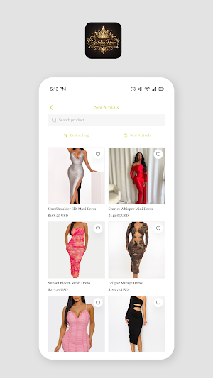 Golden Heir Shopping App Screenshot 1