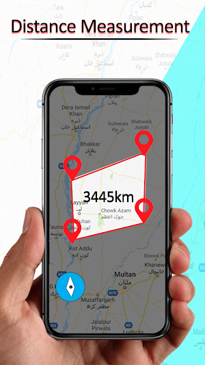 Distance Calculator Map Land Measurement Screenshot 3
