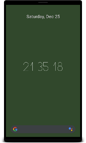 Hex Clock Live Wallpaper Screenshot 2