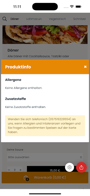 Döner Pizza Palast Screenshot 2