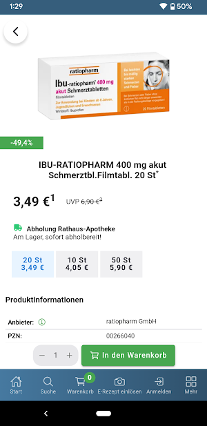 E-Rezept Shop Oberasbach Screenshot 3