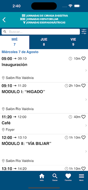 Sochicir Congresos Screenshot 2