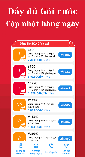 Đăng ký 3G 4G Viettel Screenshot 2