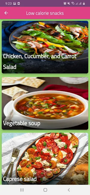 Low calorie snacks Screenshot 3
