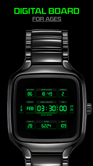 Digital Board Watch Face Screenshot 2