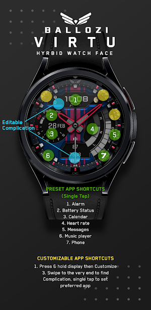 BALLOZI VIRTU Watch Face Screenshot 1