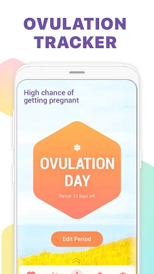 Period Tracker, Ovulation Calendar & Fertility app Screenshot 1