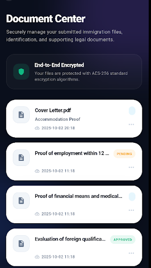 NAC SA Visas App Screenshot 2