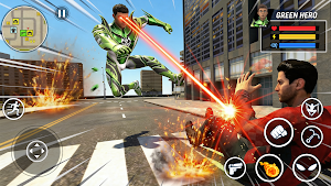 Flying Rope Hero: City Fighter Screenshot 2