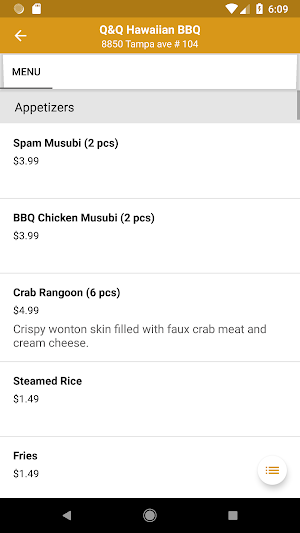 Q&Q Hawaiian BBQ Screenshot 1