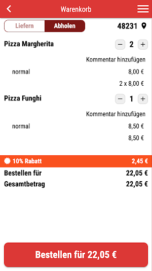 Warendorfer Grill & Pizzahaus Screenshot 1