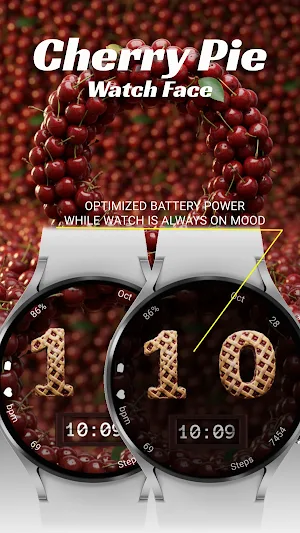 Cherry Pie - Watch Face Screenshot 2