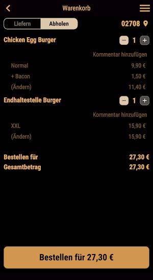 Burger-Imbiss Endhaltestelle Screenshot 1