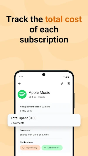 SmartSubs Subscription Manager Screenshot 3