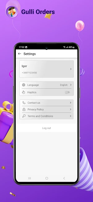 Gulli Orders Screenshot 2