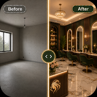 AI Salon Room Makeover Design