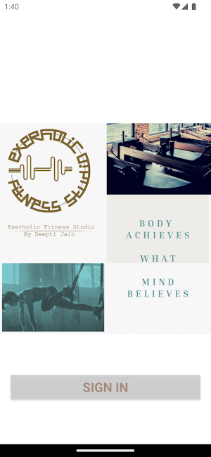 Exerholic Fitness Studio Screenshot 0