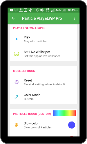 Particle Live Wallpaper n Play Pro Screenshot 3