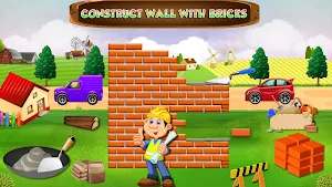 Pink House Construction: Home Builder Games Screenshot 2