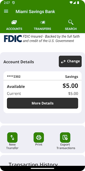 Miami Savings Bank App Screenshot 2