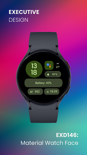 EXD146: Material Watch Face Screenshot 3