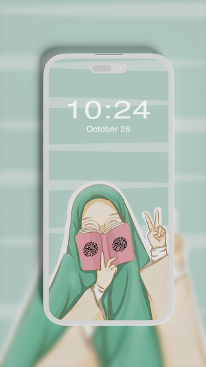 Hijab Girl Wallpaper Screenshot 3