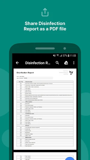 Disinfection Checklist Screenshot 3