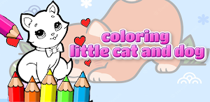 coloring little cat and dog Screenshot 0