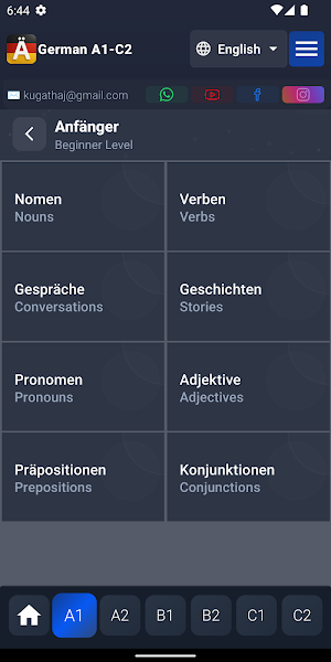 Learn German A1-C2 Screenshot 2