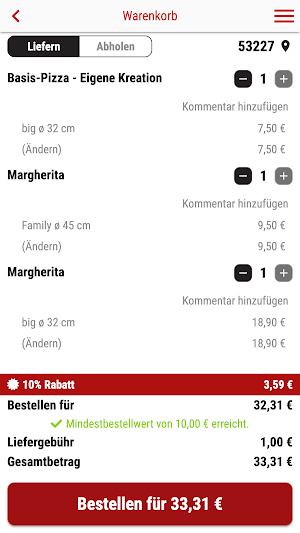 Big Boy Pizza Oberkassel Screenshot 1