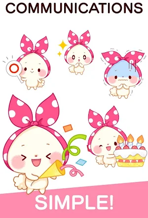 Mochizukin-chan Stickers Free Screenshot 0