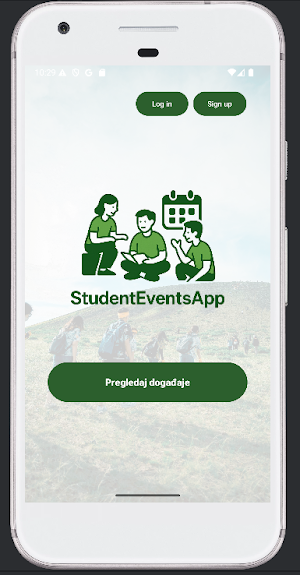 StudentEventsApp Screenshot 1