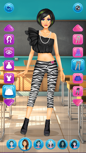 High School Fashion Dress Up Game for Girls Screenshot 3