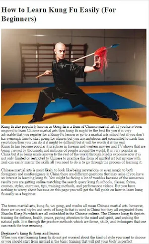 How to Do Kung Fu Training Screenshot 2