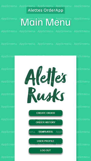 Alettes Rusks B2B Order App Screenshot 2
