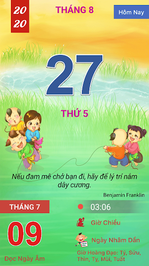 Lịch Nói - Lịch Vạn Niên Nói : Đọc Ngày Tháng Năm Screenshot 2