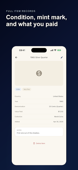 Stamp & Coin Collection Screenshot 2