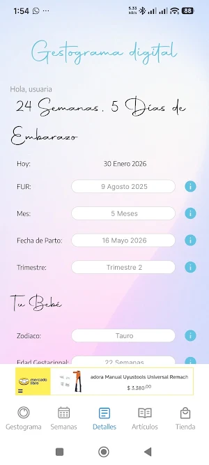 Nuevo Gestograma de Embarazo Screenshot 3