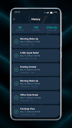 Flexro Stretch Timer Screenshot 2