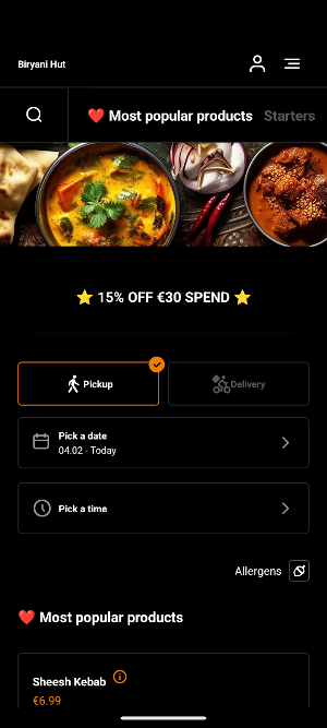 Biryani Hut Screenshot 2