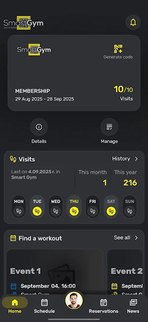 Smart Gym 24/7 Screenshot 0