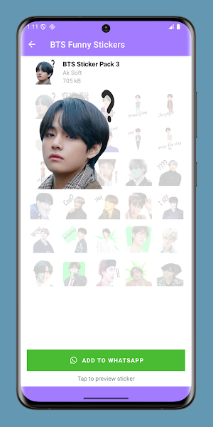 BTS Funny Stickers Screenshot 2