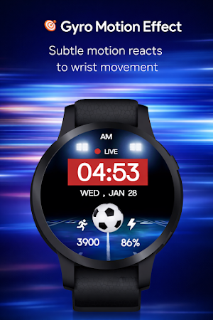 Football Live DigitalWatchFace Screenshot 1
