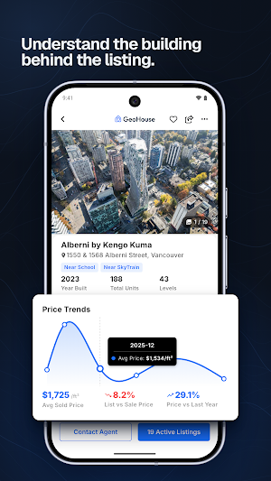 GeoHouse: BC Real Estate Screenshot 1