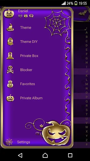Halloween Go SMS theme Screenshot 1