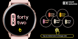 Rose Gold Time: Watch Face Screenshot 1
