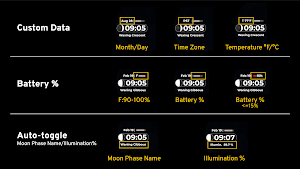 Animated Moon Phase Watch Face Screenshot 3