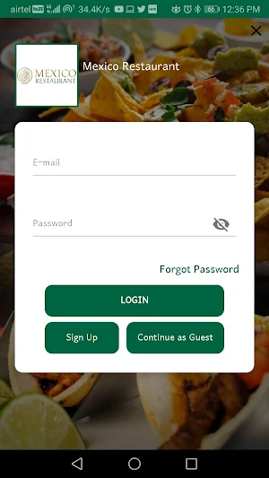 Mexico Restaurant Screenshot 0