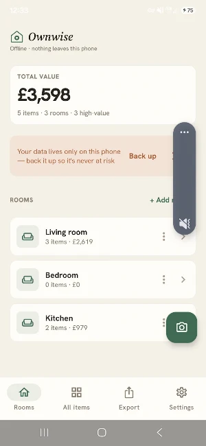 Ownitory - Home Inventory Screenshot 1