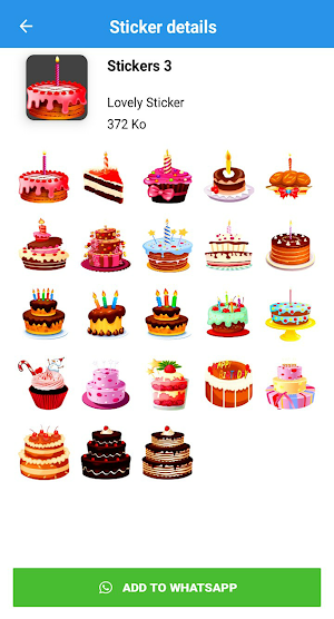 Lovely Birthday Stickers Screenshot 3